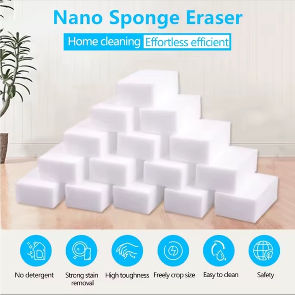 Magic sponge 20PCS melamine kitchen stain eraser home supplies cleaner scrub - Picture 1 of 12